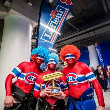 Partisans lors de la «Soirée Québécoise» au Centre Bell - Concours 2019